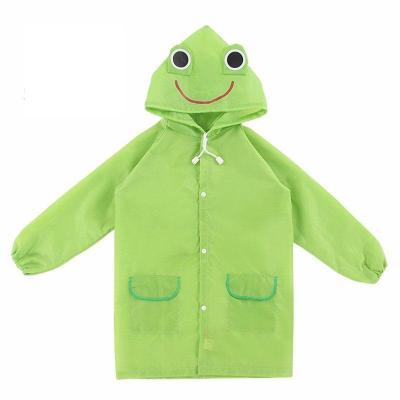 China Foreign Trade Baby Raincoat Children Raincoat Bachelorette Clothes With Long Schoolbag Poncho Kids Rain Coat Transparent for sale