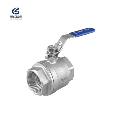 China General Shuncheng 2pc Ball Valve Stainless Steel Ball Valve 1000 PSI NPT/BSP Female Thread for sale