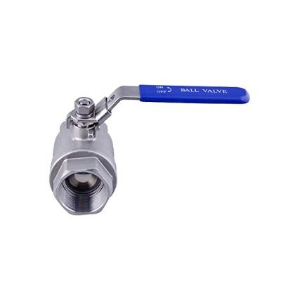 China General Hot Selling 304&316 Stainless Steel Lockable Ball Valve With 2PC Thread End Ball Valve for sale