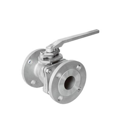 China General Manual Stainless Steel Flange Ball Valve 304/316 200PSI/PN16 2PC Ball Valve for sale