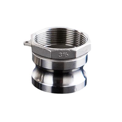 China Hose lines connect type A 304 stainless steel camlock coupling adapter Camlock fittings for sale for sale