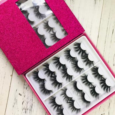 China Free sample 25 mm 5d faux natural soft real mink lashes wholesale 25mm 5d eyelashes for sale