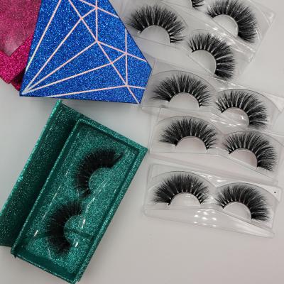 China Wholesale Natural Soft Fake 3D 25mm Mink Eyelash Soft Luxury Vendor Customized Boxes Packaging for sale