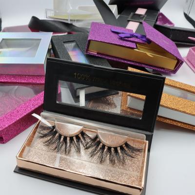 China New product display natural soft high quality cat silk lashes with eyelash packaging box private label mink lashes3d wholesale volume for sale