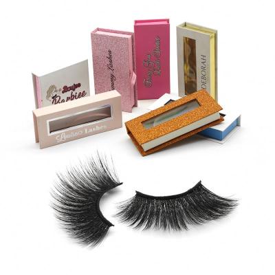 China 3d 5d 6d False Mink Eyelashes Natural Soft Silk 25mm Luxury Synthetic Cruelty Free for sale