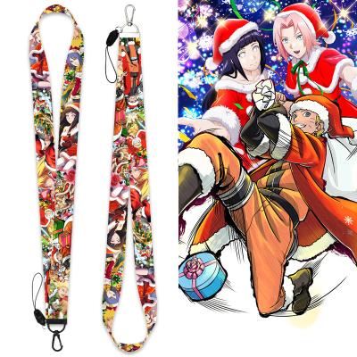 China Fashion Again Japanese Anime Sasuke Sliver Functional Lanyard For Boys Mobile Phone Lanyard Detachable Rope Key Keychain for sale