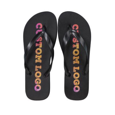 China Wholesale Custom Fashion Trend Slides Women Wedding Flip Flops Beach Slippers Cheap Eva Rubber Black Flip Flops For Men And Women for sale