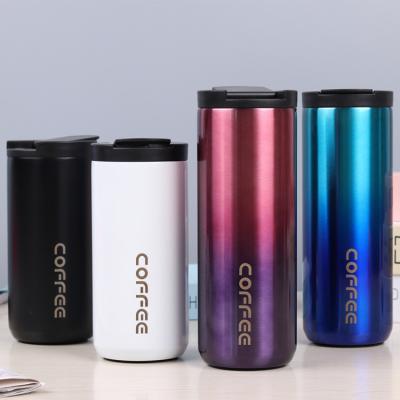 China Wholesale 350ml 500ml Viable Double Wall 304 Stainless Steel Leakproof Thermal Mug Travel Coffee Mug For Gifts for sale