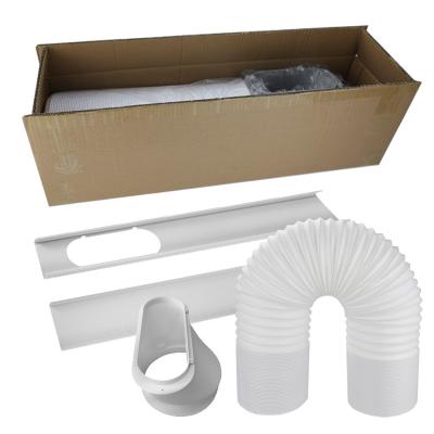 China Durable 4PCS Window Air Conditioner Parts Air Conditioner Baffle+duct Hose Connector+hose Air Conditioner for sale