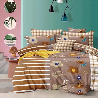 China Anti-Pull Duvet Cover Set Sheet Set Pillow Case 120gsm Brushed Microfiber New Style for sale