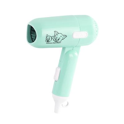 China Cute Foldable Cartoon Design Hair Dryer Mini Foldable Portable Hair Dryer for sale