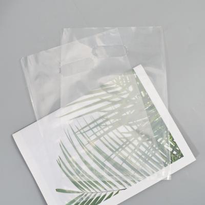 China Clear Plastic Barrier Gift Bags With Handles Clear Plastic In Transparent Plastic Shopping Bags Clothing Carrier Bags With Handle for sale