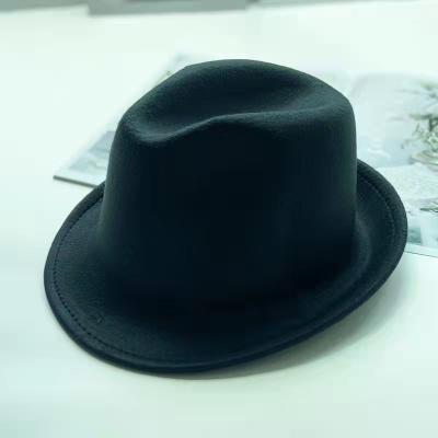 China Wholesale Korean Casual Factory Style Jazz Panama Woolen Women Men Hats Winter for sale