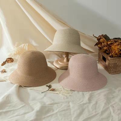 China Summer Kids Baby Character Spring Outdoor Portable Lampshade Straw Hat for sale