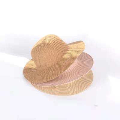 China Korean Character Style Children Plain Baby Kids Girl Folding Ocean And Land Straw Hat for sale