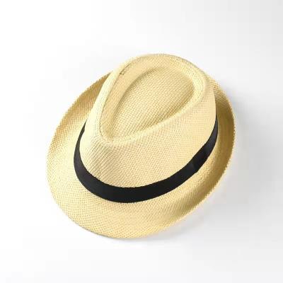 China Unisex Boy Panama Fedora Moroccan Chinese Straw Hat Character England Style Kids Girl for sale