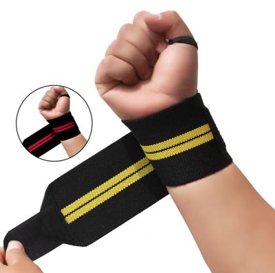 China Adjustable Elasticity Breathable Lifting Wrist Wraps Cross Fit Bench Press Weightlifting Wrist Wraps For Fitness for sale