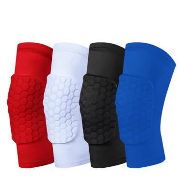 China Elasticity Non-Slip Breathable Basketball Knee Pads Sports Compression Knee Support Sleeve Anti-Slip Knee Brace for sale