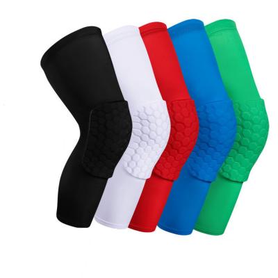 China Non-slip Elasticity Breathable Fitness Sports Breathable Honeycomb Knee Support Knee Protector Anti-collision Knee Pads for sale