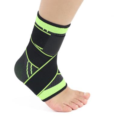 China Breathable Performance Support Black Ankle Support Ankle Brace Wrap For Basketball Running Ankle Sprains Men Women for sale