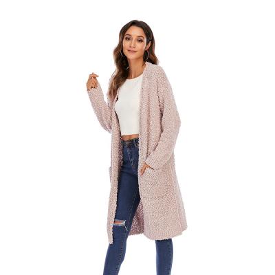 China CGYY Wholesale Women Autumn Winter Fashional Pure Color Thin Knitted Sweater Jacket Thin Knitted Cardigan for sale