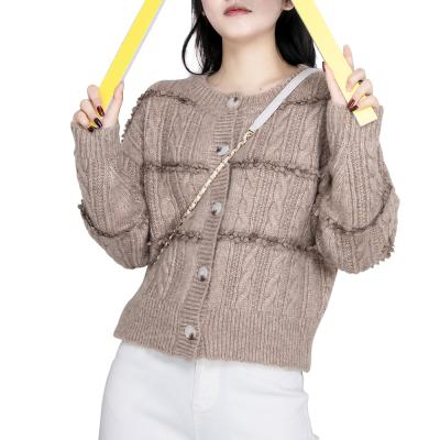 China CGYY 2021Casual Anti-wrinkle tribal shrug female sweater knit sweater female pullovers solid base sweater for sale