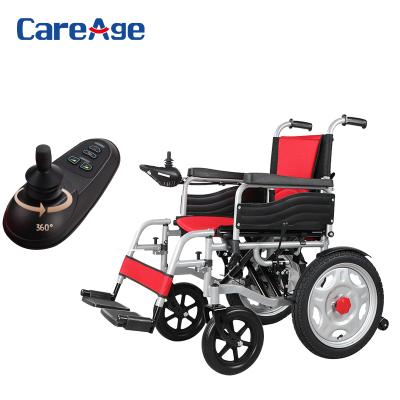 China Alumminum Alloy CareAge 74502 Aluminum Alloy Power Control Hot Sale Light Weight Folding Disabled Electric Wheelchair With CE for sale