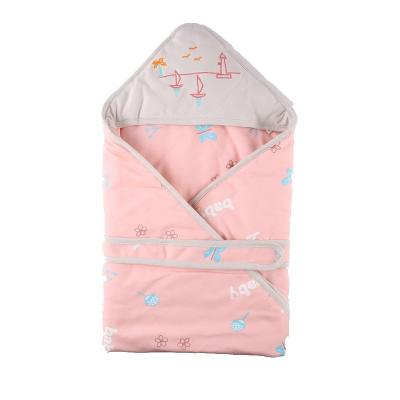 China 100% Cotton Knitted Newborn Baby Comforter Pad Sleeping Sack Sleep Bags Baby Wraps Newborn Blankets for sale