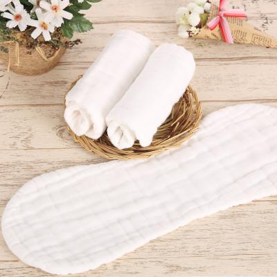 China Plain Weave 10 10PCS/Bag Cloth Insert 100% Newborn Baby Muslin Diaper Baby Gauze Cotton Diapers for sale