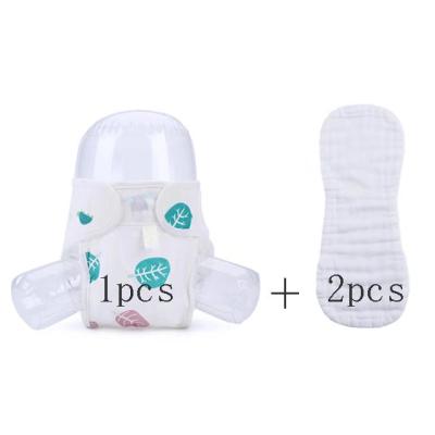 China Printed Reusable Baby Cloth Diaper Cloth Coverall Cotton Knit Diaper Material Set for sale