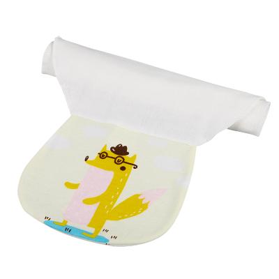 China Unisex Baby QUICK DRY Sweat-absorbent Cloth Bath Towel Pad 4 Layers 6 Layer Kids Gauze Towel Cotton Sweat-absorbent Pad for sale