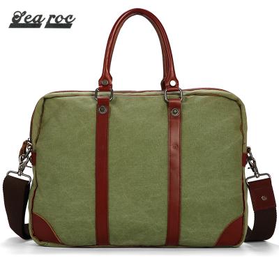 China Genuine Cowhide Tote Bag Factory Style Men Laptop Offices Women Simple Suitable Canvas Handbag for sale