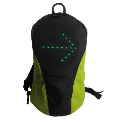 China Waterproof Custom Design Geometric Nylon Led Traffic Light Bicycle Trail Running Backpack Mini School Bags For Kid Sports Casual for sale