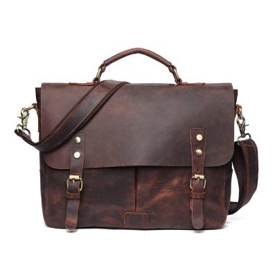 China High Quality Guenuine Leather Couhide Leather Messenger Bag For Men Classic And Durable Handbag for sale