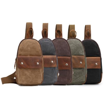 China Wholesale Waterproof Cross Multicolor High Quality Gym Canvas Chest Bag Body Bag Sling Sling Chest Bags Men's Casual Bags for sale