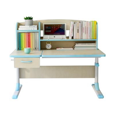 China New Eco-friendly Kids Desk Kids Study Desk Kids Height Adjustable Tables Ergonomic Desk With Book Shelves Kids Furniture for sale