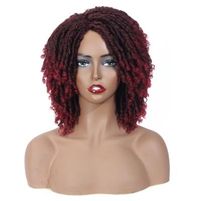 China African Dreadlocks Faux Locs Wig Crochet Hair Free Sample Style Braided Locs Wig With Synthetic Hair For Black Women for sale