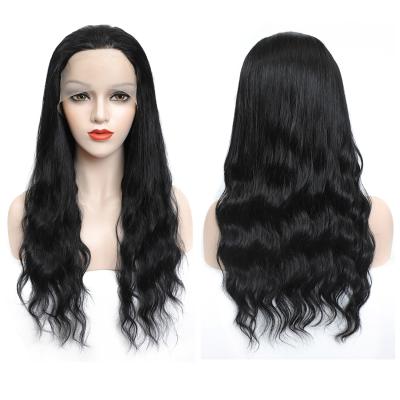 China Factory Price 22inch Long Ombre Color Cheap Natural Deep Wave Body Wave Synthetic Hair Wigs For Color Woman Hd Lace Front Wig Heat Resistant for sale