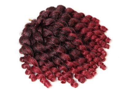 China Curly Wand Loop Crochet Braid Synthetic Ombre Weave Crochet Braids With Curly Hair for sale