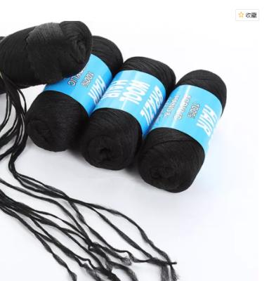 China African Synthetic Hair Hair Knitting Black Acrylic Brazilian Twists 70g Brazil Wool Yarn Hair For Braiding for sale