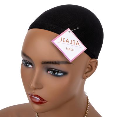 China For Wig Wearers JIAJIA Free Shipping Sample Breathable Stretchy Black Net Wig Nylon Storage Net Cap for sale