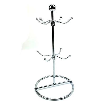 China Minimalist Plant Metal Coffee Cup Holder Tree Stand 4 Cup Storage For Home Kitchen Hotel Cafe for sale