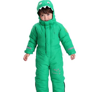 China Professional Custom Windproof Cotton Down Jacket Factory Set Kids One Piece Ski Suit for sale