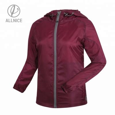 China Sale Women Starter Jacket Custom Made Warm White Breathable Anorak Thin Fit Thailand Sports Outerwear Girl Running Coat for sale