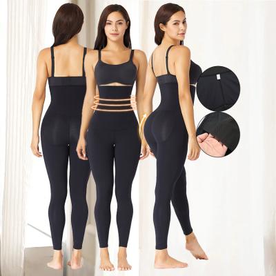 China Women Plus Size Antibacterial Compression Thigh Trimmer Workout Pants Yoga Fitness Gaiters Customs Body Shapers Waist Shapers Shapewear for sale