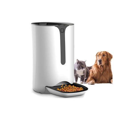 China Pet Feeding Food Modern Design Pet Feeding Bowl Automatic Dog Cat Feeder Electric Feeding Machine With Stocks To Boat for sale