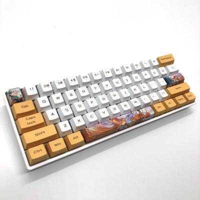 China Computer Keyboard Mechanical Full PBT Keycaps Colorful Keycaps Keycap Storage for sale