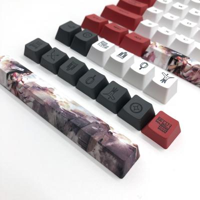 China Xda Keycap Custom Five Side Cherry Profile Keycap Custom Xda Dye Sublimation PBT Dye Keycap Anime Durable for sale