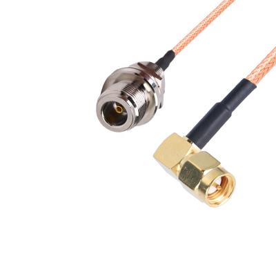 China RF N Cable Assemblies Bulkhead RP-SMA Pigtail Antenna Cable Rg316 CSS-C1045 for sale