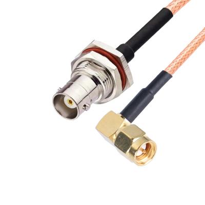 China BNC Connector Cable BNC Bulkhead Female O-Ring To SMA Coaxial Cable For IDS GPS Ham Radio CCTV Video Security Camera CSS-C1045 for sale